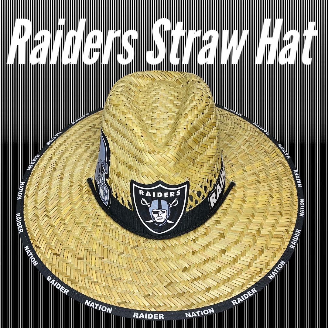 Raiders straw hat (Great Father’s Day Gift 🎁) Same Day Shipping If Paid By 3pm (I Also Have Other Team’s)