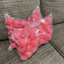 Two Large Bags Of Plastic Bingo Balls .