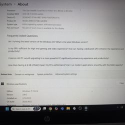 HP Laptop Intel Core I5 Iris Xe Graphics 