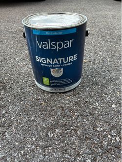 Valspar Little Boy Blu, Flat. About 1/3 of a Gallon. Good for small projects or crafts.