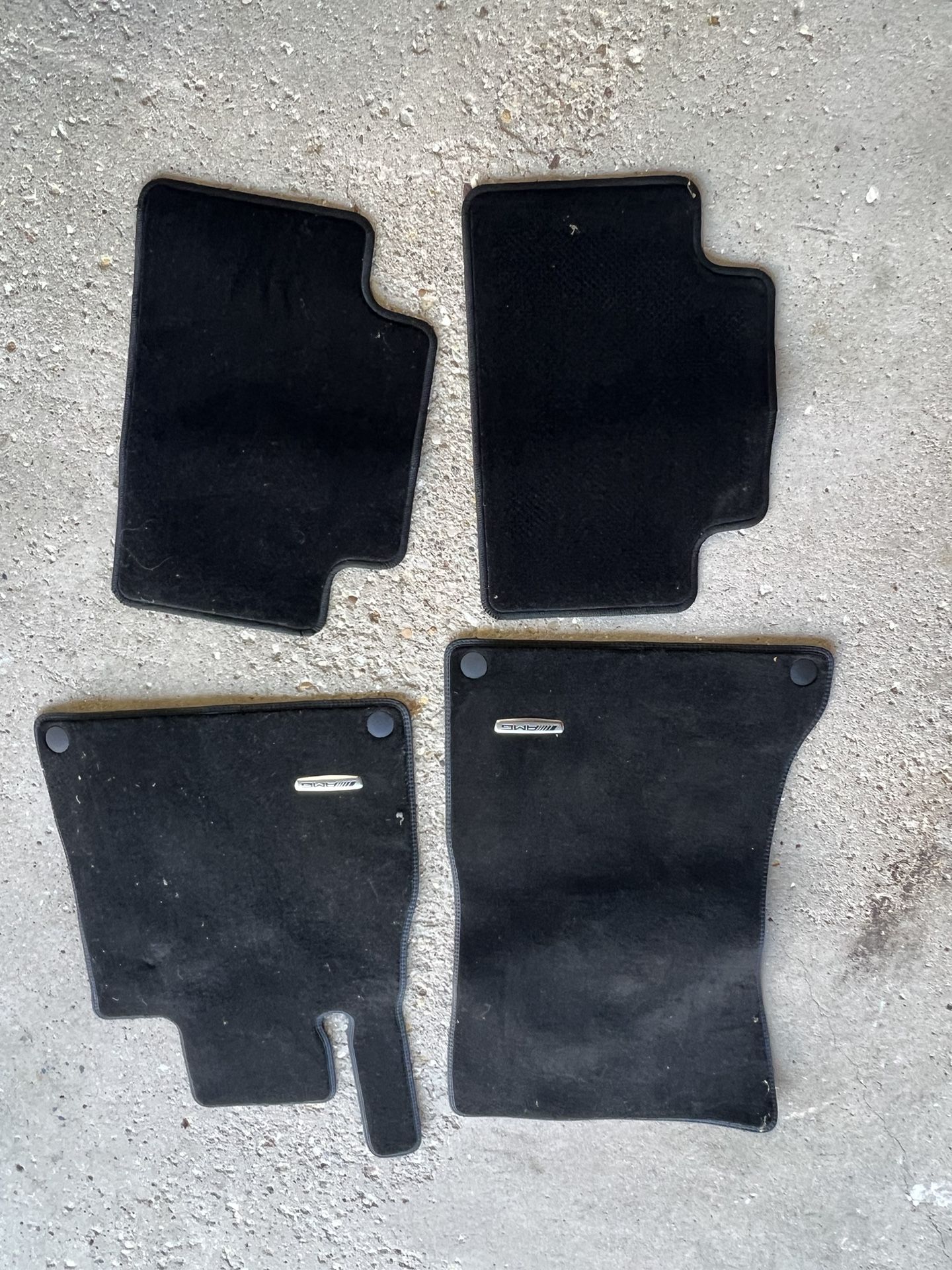 Mercedes-Benz C-Class AMG Floor Mats Black Velour Original W206 S206 Year 2021