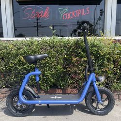 💸$50 Buy Now Pay Later 🇺🇸New Blue Commuter83 Electric E Scooter W Seat 👍