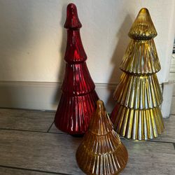 Glass Christmas Trees