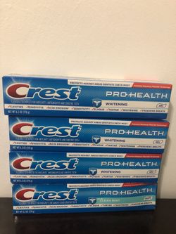 Crest pro health pasta de diente 6.8 oz $2 each