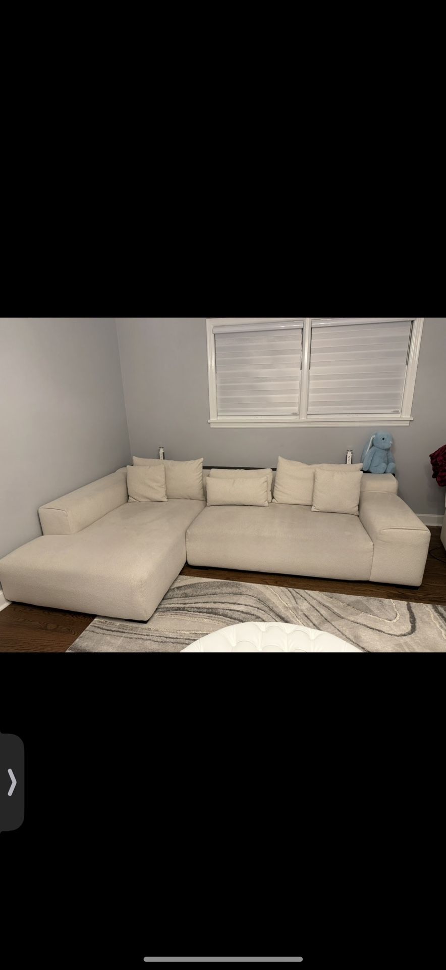 Acanva Modern Oversized Modular L Shaped Sectional Sofa Set for Living Room