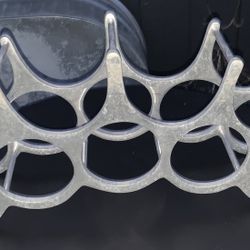 Vintage Metal Rack 9 Bottles