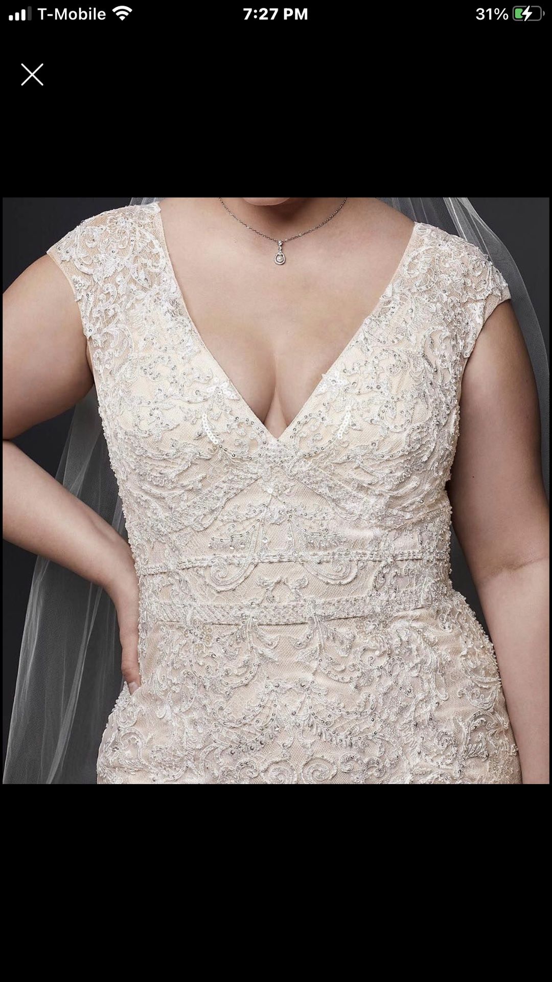 Sz 14 Wedding Dress Oleg Cassini Must Go! Today Only!