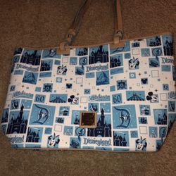 Disney Dooney and Bourke Large Leather Tote 60th Anniversary Purse
