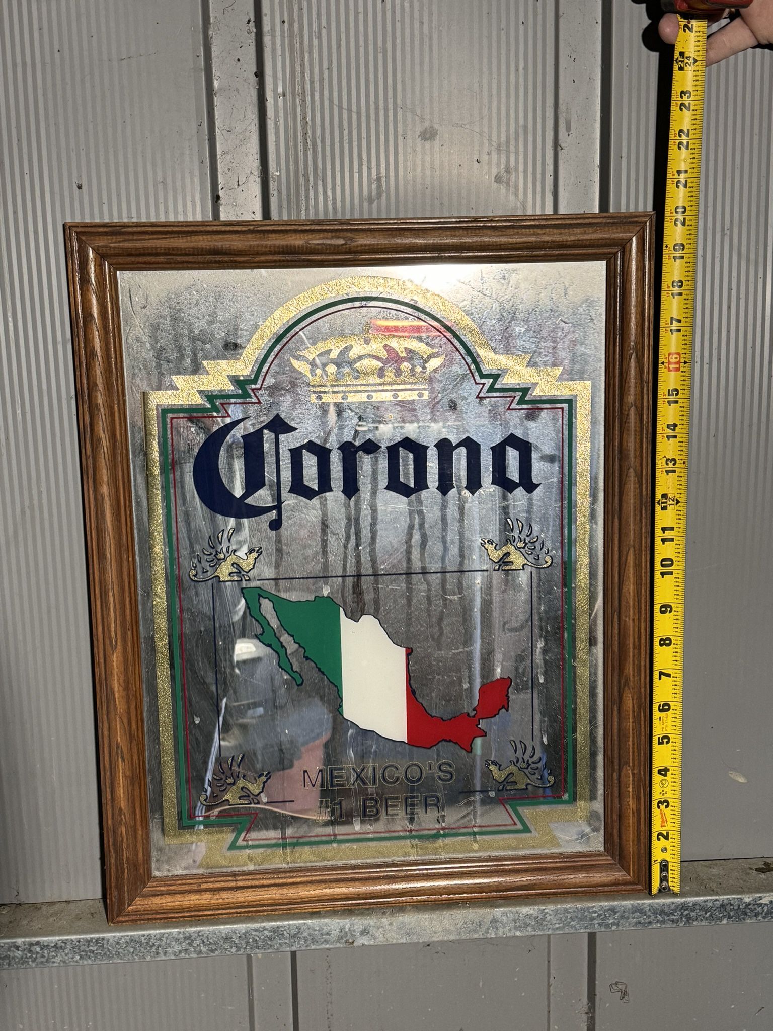 Antique Corona Art Mirror 