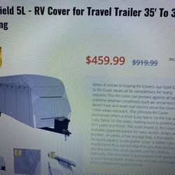 RV Travel Trailer Cover 35’ To 38’