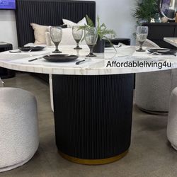 54” Genuine Marble Dining Table Brand New In Box