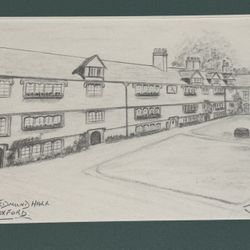 Pencil Drawing Of Oxford By John peat 