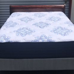 Queen Size Bed with Mattress Set