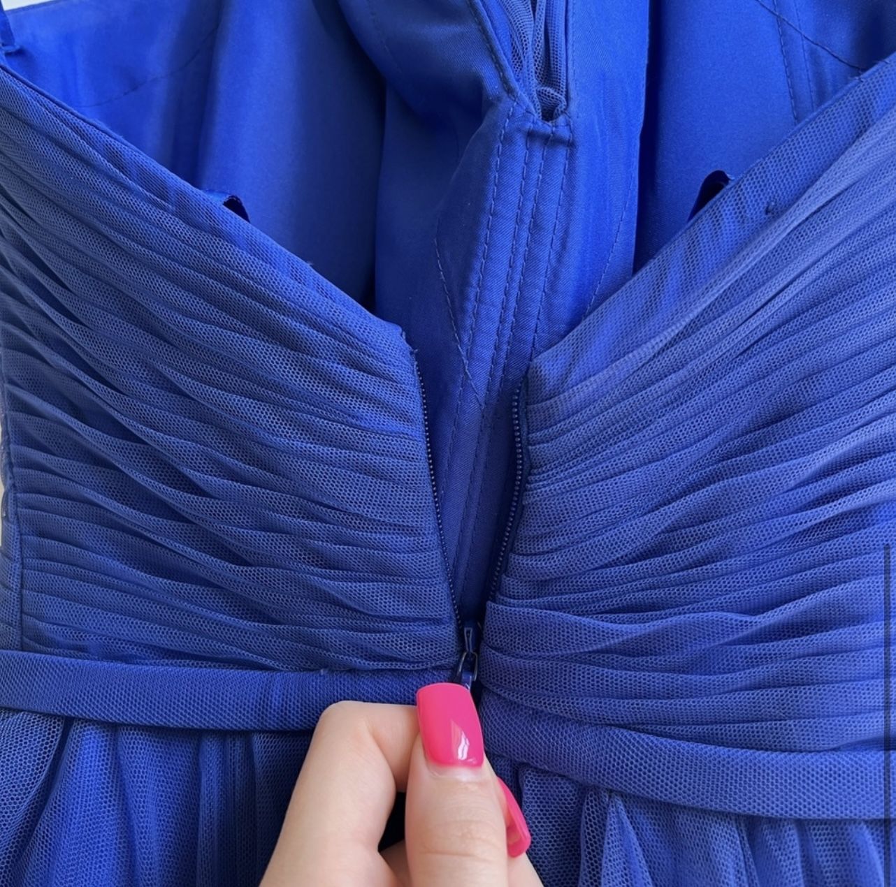 Size 0 | BASIX BLACK LABEL | Royal Blue Strapless Ball Gown