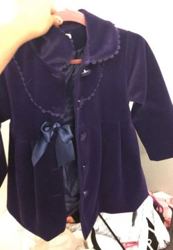 Purple peacoat size 10