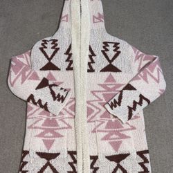 Cozy Sherpa Lined Aztec Jacket Sweet Rain - SIZE S - ACT FAST!