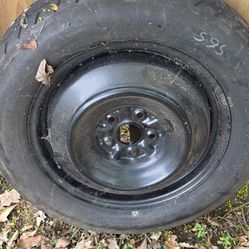 Yokohama Spare Tire with rim.  165x80R17