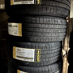 SET OF FOUR NEW TIRES 235/55/19 APLUS INCLUDING MOUNT AND BALANCE, ASK ME FOR SIZES AND BRANDS 