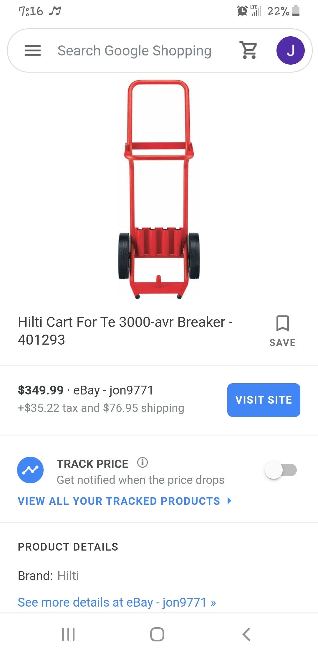 Used Hilti Cart (Dolly)