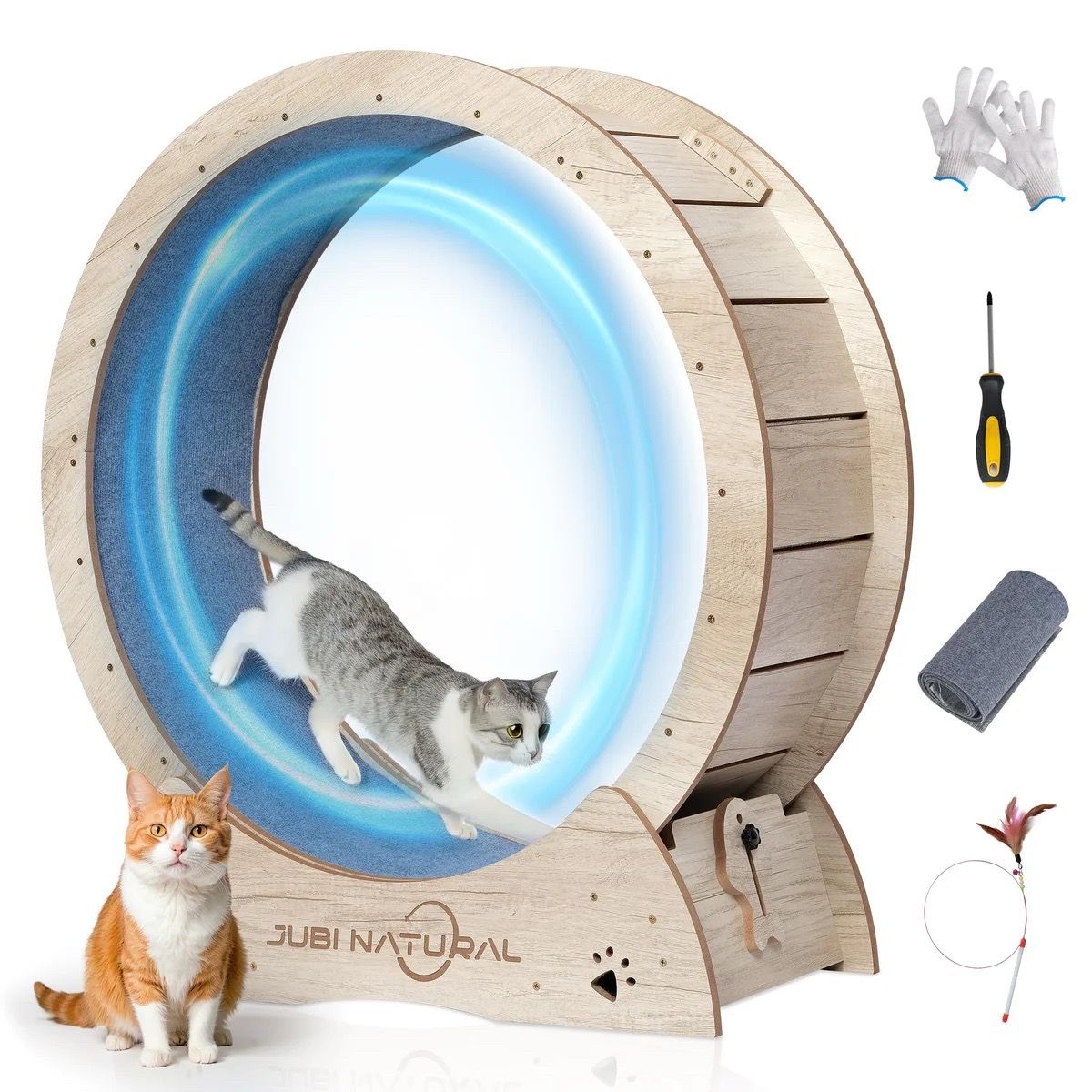 JubiNatural Cat Running Wheel