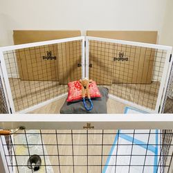 Open Air Spacious Dog Crate Playpen & Fence 3&1