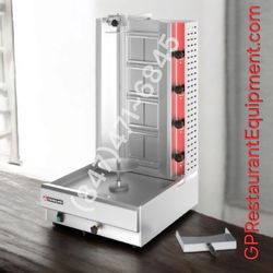 NEW Commercial Restaurant Vertical Broiler for Gyro Shawarma Al Pastor Doner  Gas 120lbs