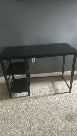 Black desk