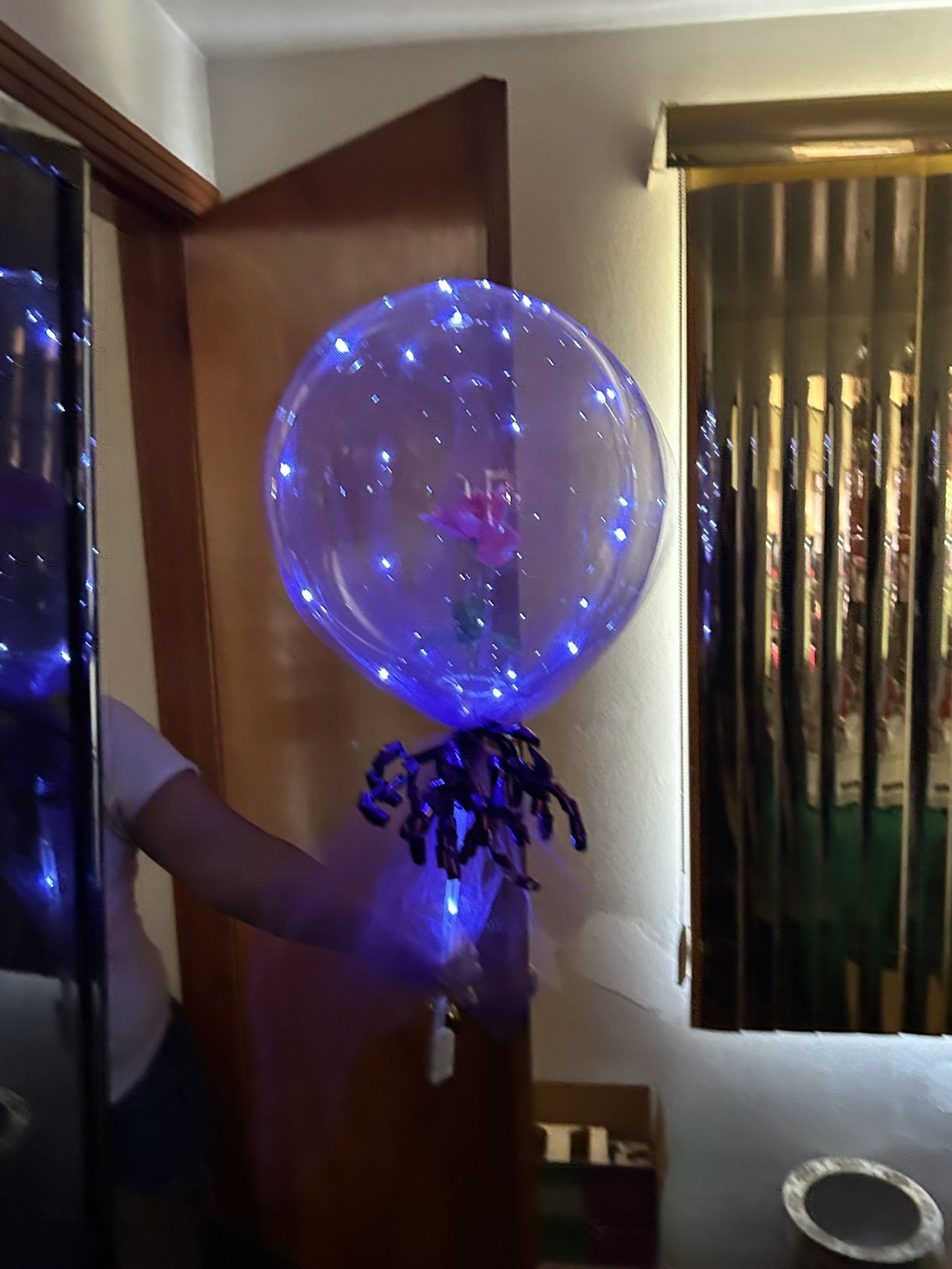 Rose Filled Balloon Filled Or Plain Lit Balloons