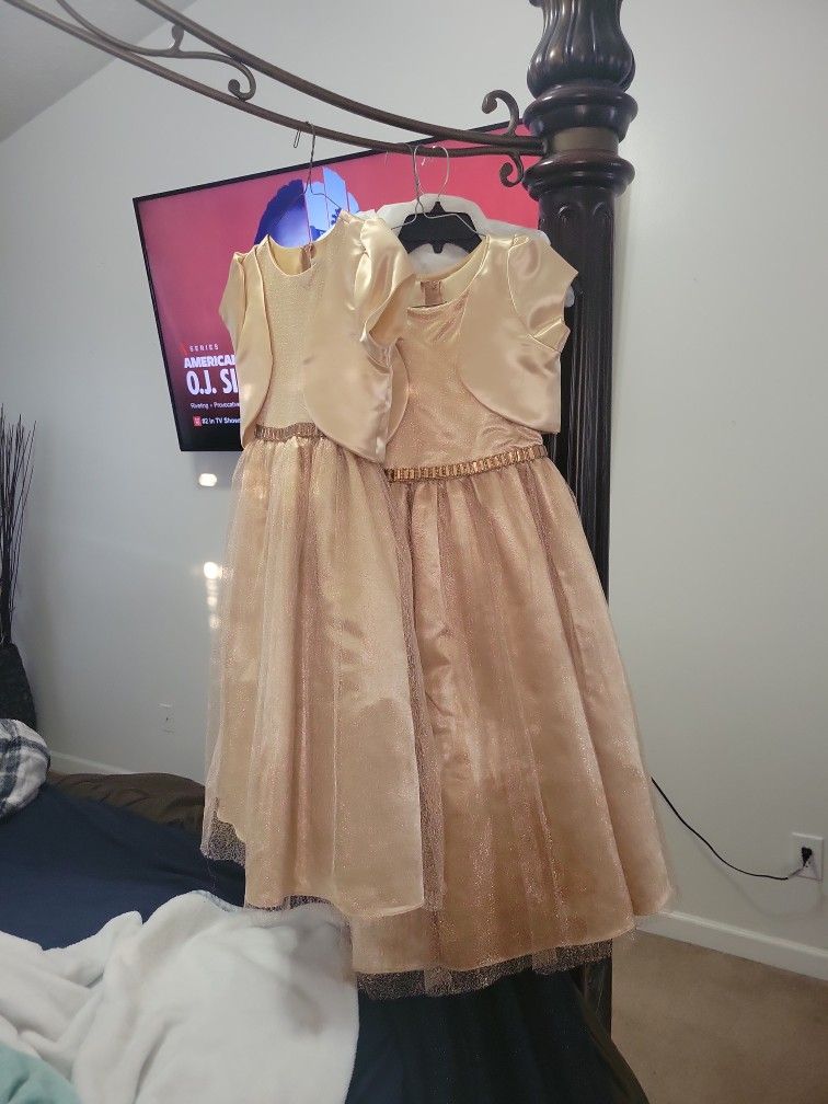 Gold Girl Dresses