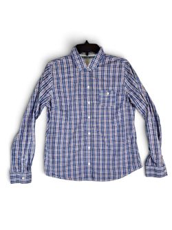 Vintage Mossimo Supply Co. Women's Long-Sleeve Plaid Button-Down Shirt
