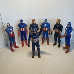 7 Captain America 12” Inches Action Heroes 