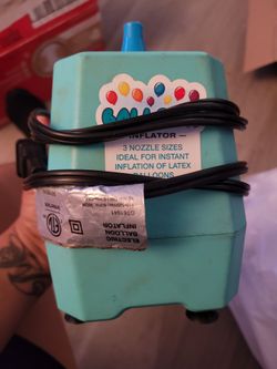 Blow up balloon machine