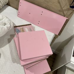 7 Tier Floating Shelves (pink)