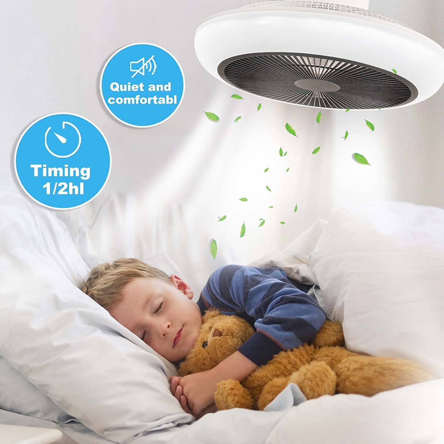 18 Inch Ceiling Fan With Light and Remote