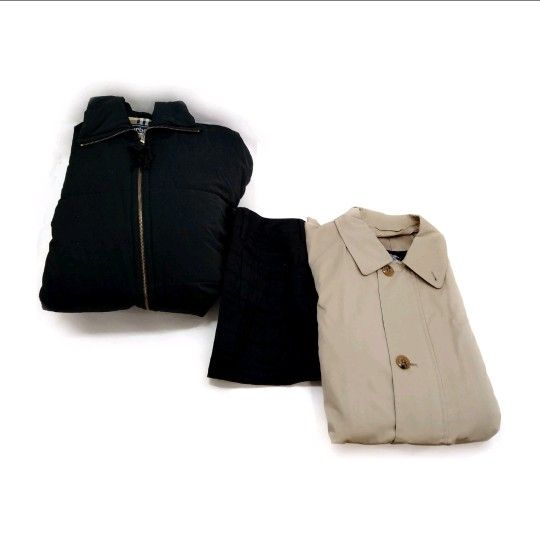 Burberrys BurberryLondon Made in JAPAN Mens Jackets Pants Coats 3 Pcs Bundle