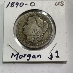 1890- O Morgan Silver Dollar