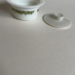 Vintage Pyrex Corning #75 Spring Blossom Crazy Daisy Butter Tub