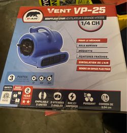 1/4 HP Air Mover Blower Fan for Water Damage Restoration Carpet Dryer Floor Home and Plumbing Use in Blue (1555) V Questions & Answers (71)