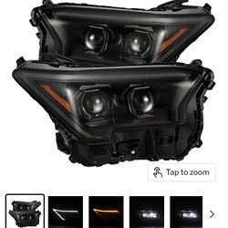 AlphaRex LUXX LED Projector Headlights & Taillights For Tacoma Alpha Black (2024-Current)