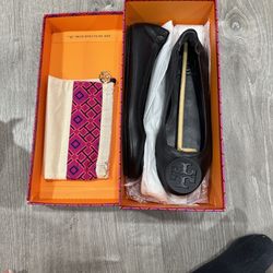 Tory Burch Minnie Travel Leather Ballet Flats SIZE 6