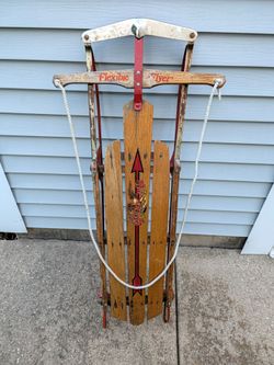 Flexible Flyer Vintage Wood and Metal Sled