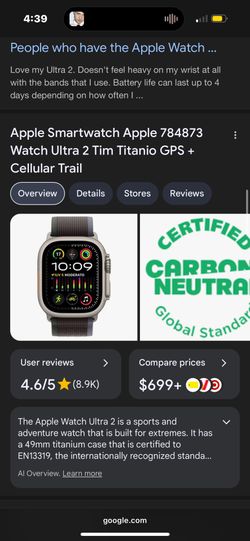 New Open Box Apple Ultra 2 Watch