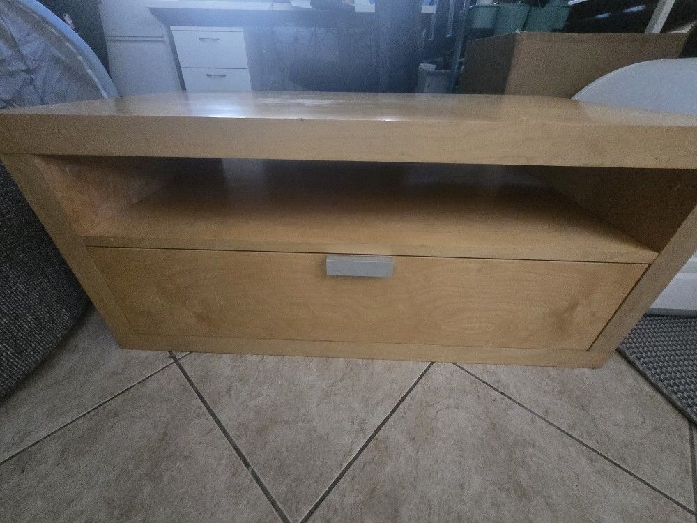 Tv Stand and Two Shevles