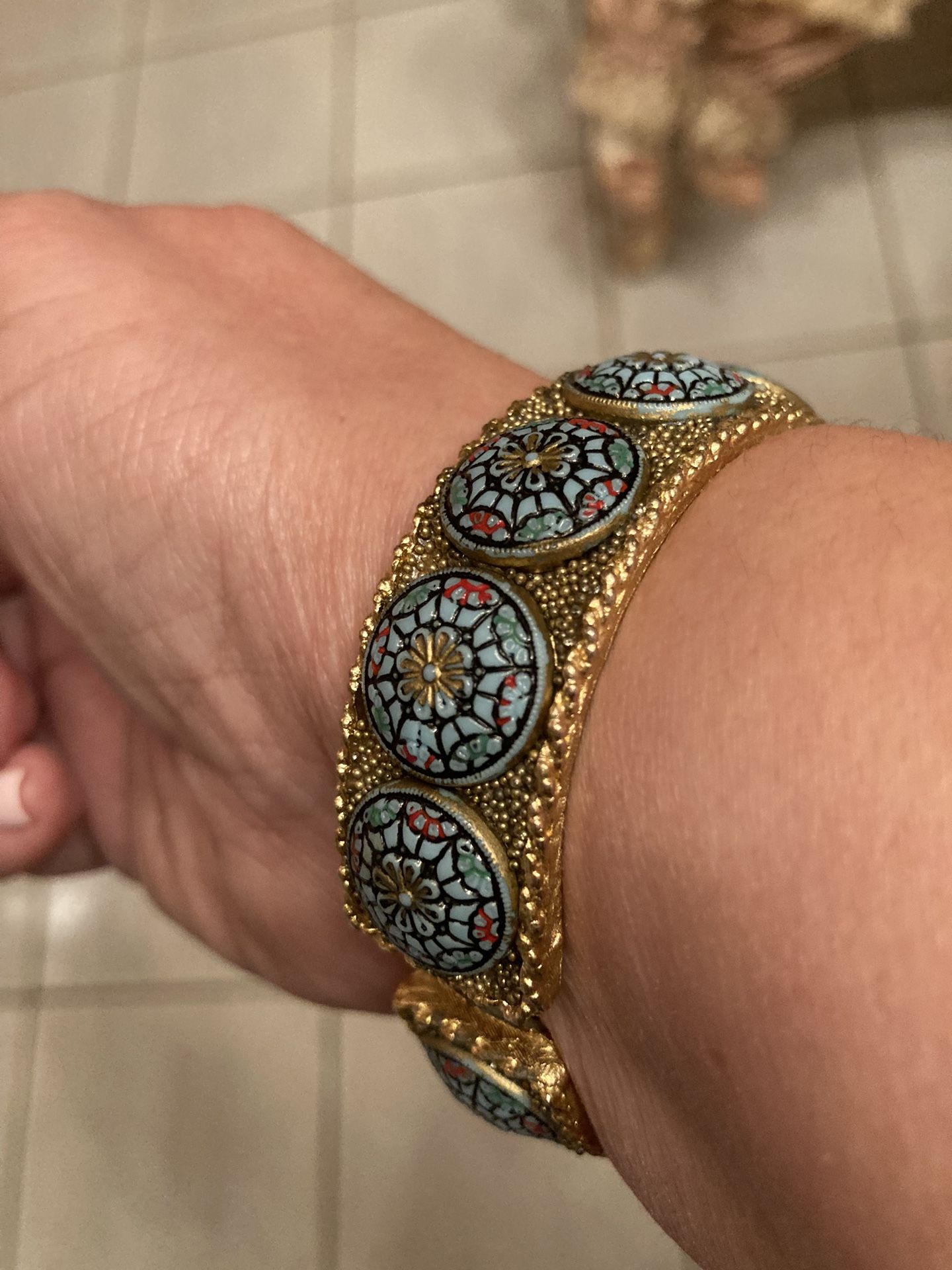 Bracelet with Turquoise Spheres