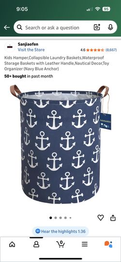 Nautical Blue Anchor Hamper 