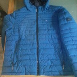 Royal Blue Tommy Hilfiger Puffer Jacket 