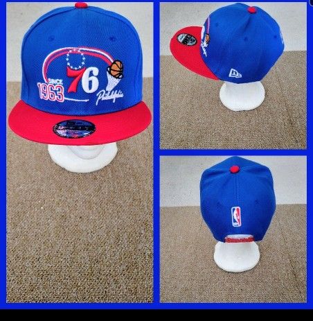 PHILADELPHIA 76ERS NBA BASKETBALL 🏀 SNAPBACK HAT. 
