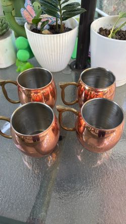 For the set of 4 Beluga copper Moscow Mule mug