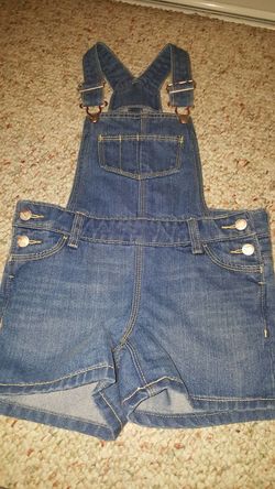 Little girls overalls shorts sz5