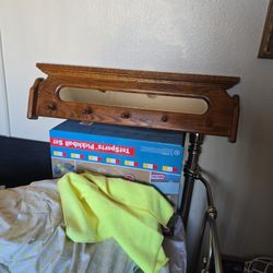 Antique 1970s Cornwall Coat Rack 5 Hook